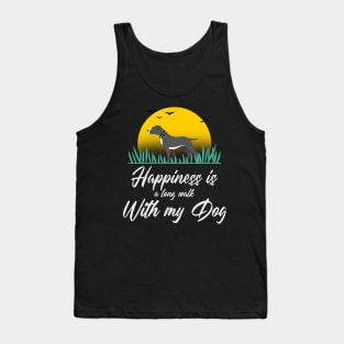 Happiness Is walking My Dog Tank Top